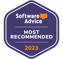 Software Advice Most Recommended 2023 badge